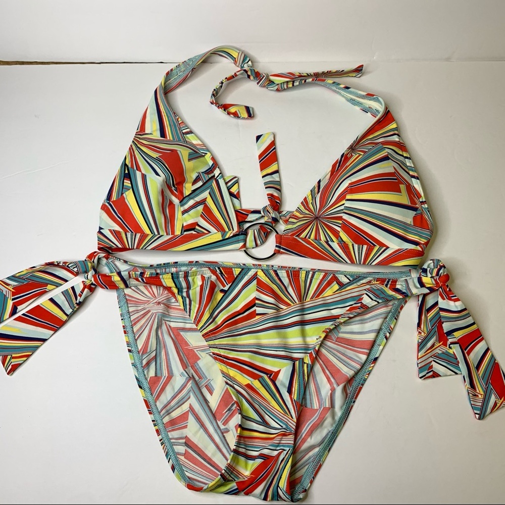 Calvin Klein Geo Stripe Bikini Set